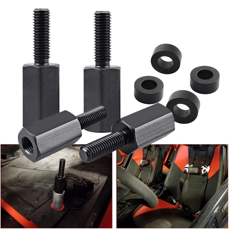 Chelhead Can-Am Maverick X3 Seat Riser Black Sold in 4 PCS Fit for All Years, Lift Up UTV Seat to 0.5'' 1.5'' 2'' - Image 1
